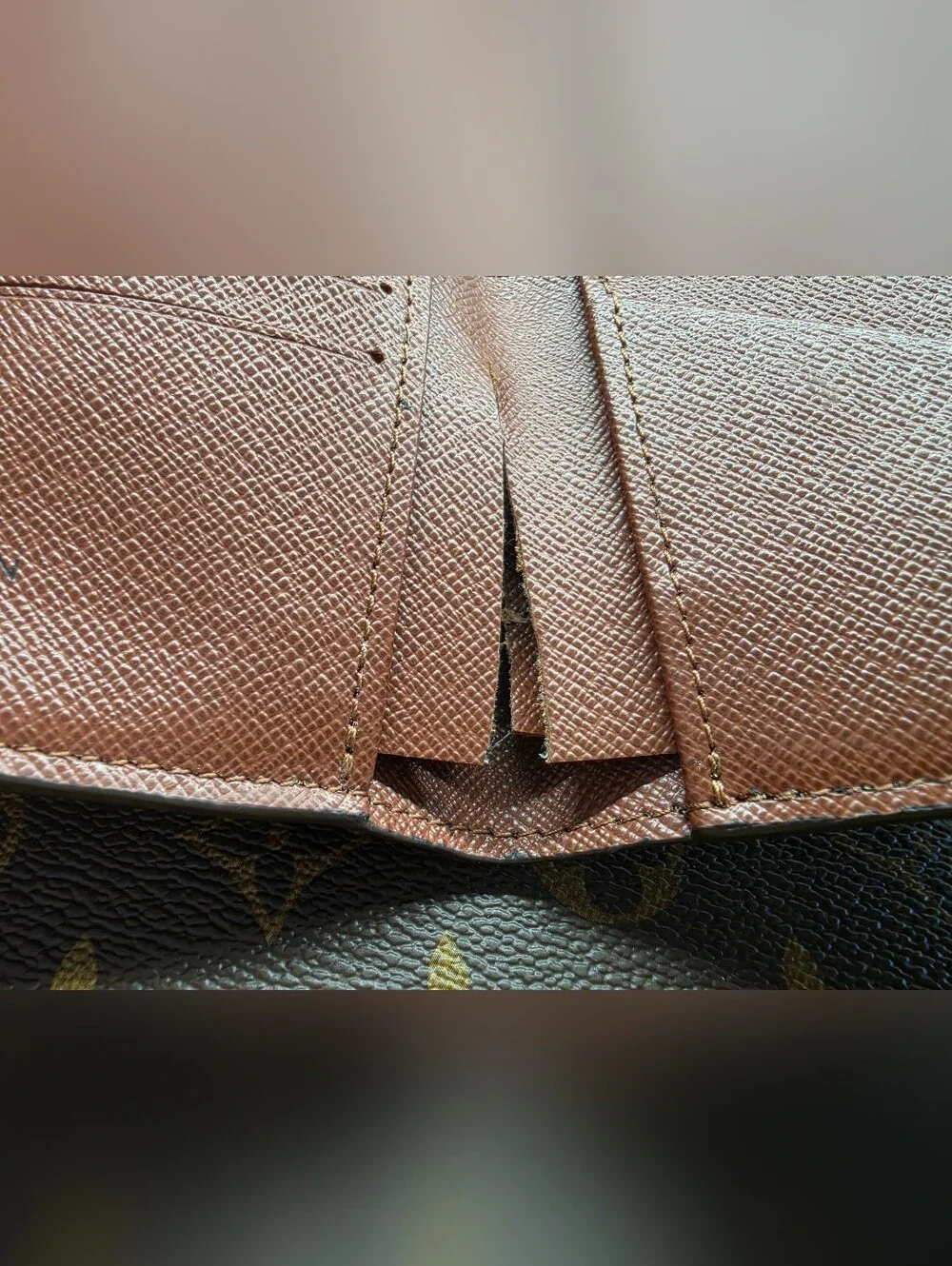 Louis Vuitton Multiple Wallet Monogram Canvas Bifold Wallet - Brown/Gold